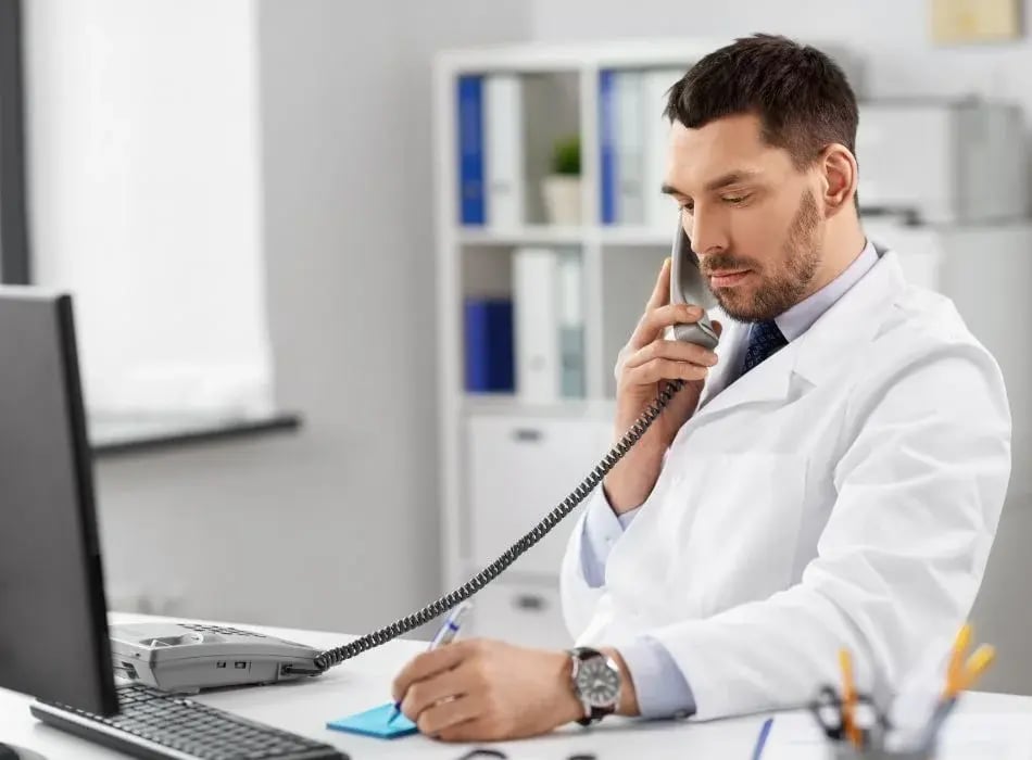 doctor on phone