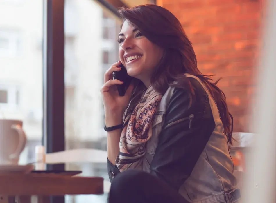 woman on phone